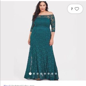 Torrid Emerald Green Formal Dress NWT